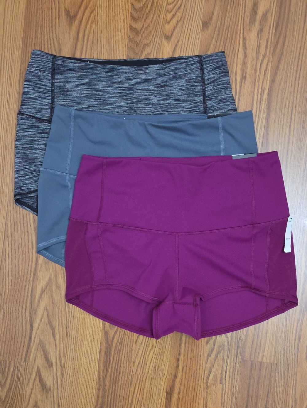 NWT 3 Victoria's Secret SPORT High-Rise Athletic 2" Bike Shorts/ Large